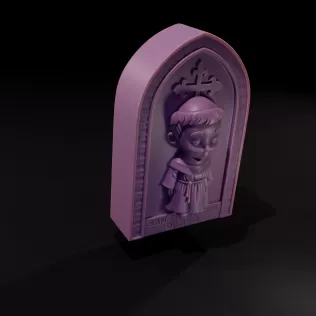 San Francisco de Asís Estilo Chibi - Modelo Imprimible 3D - Model thumbnail 3