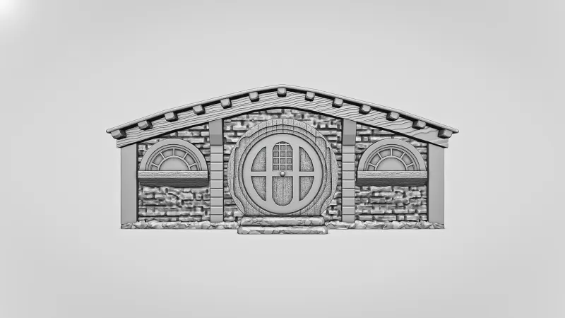 Hobbit House Facade #RoZ - Model preview 2