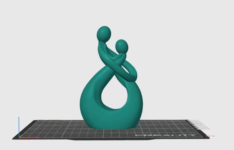 COUPLE SCULTURE - Model preview 1