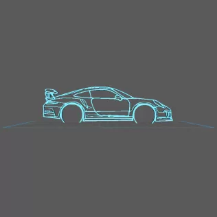 Porsche - 991 GT3 RS Wall Art