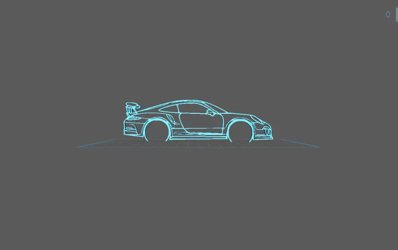 Porsche - 991 GT3 RS Wall Art - Model preview 2