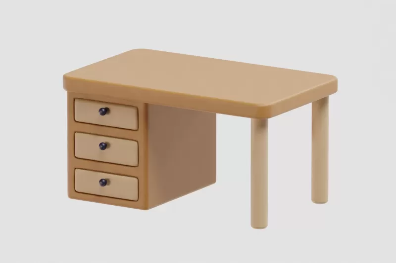 Office Table - Model preview 6
