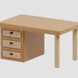 Office Table - Model thumbnail 6