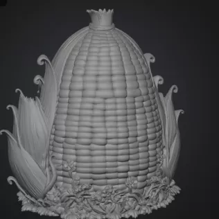 Corn Cottage STL File for 3D Print - Model thumbnail 10