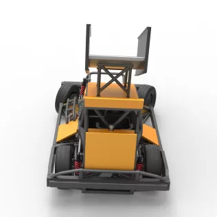 New Zealand Superstock car while turning Version 4 Scale 1:25 - Model thumbnail 17