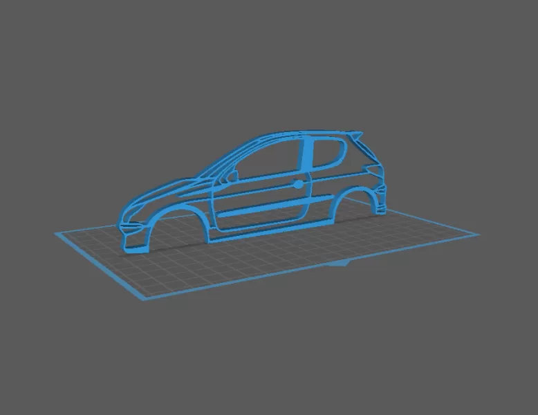 Peugeot - 206 Wall Art - Model preview 1