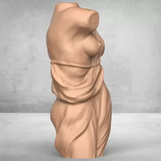 Woman Dancer Body Statue - Model thumbnail 3