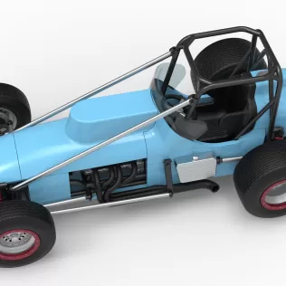 Dirt Silver Crown Champ car Scale 1:25 - Model thumbnail 4