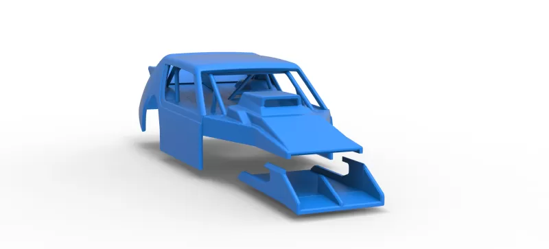 Shell of Vintage Asphalt Modified stock car V8 Scale 1:25 - Model preview 16