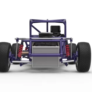 Canadian vintage modified stock car Base Scale 1:25 - Model thumbnail 7