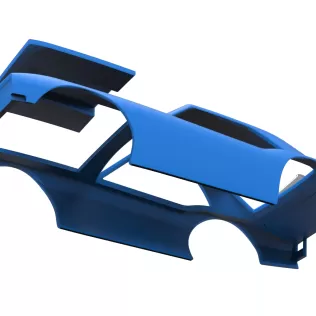 Shell of Vintage Semi-Late Model Stock Car Scale 1:25 - Model thumbnail 15