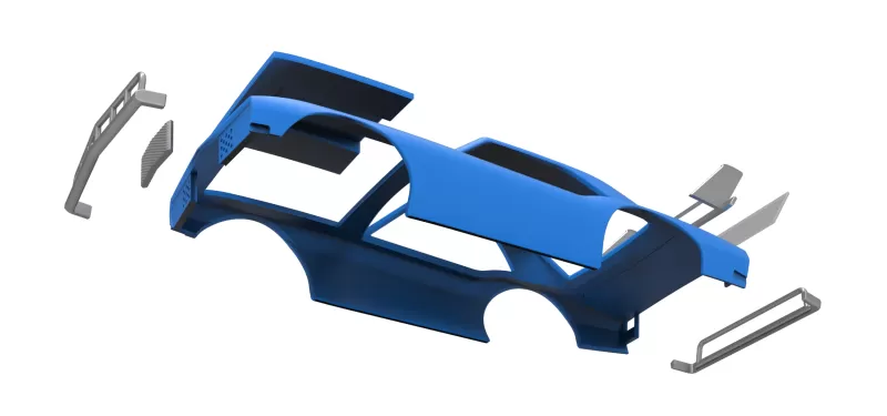 Shell of Vintage Semi-Late Model Stock Car Scale 1:25 - Model preview 15