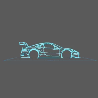 Porsche - 911 RSR Wall Art