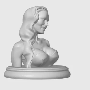 Megan Fox 3D Bust Print - Model thumbnail 7