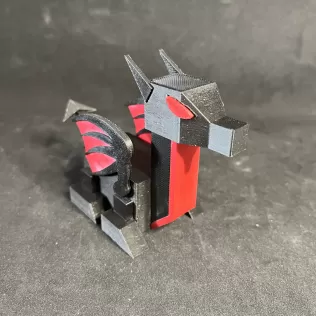 Low Poly Baby RoboDragon - Model thumbnail 1