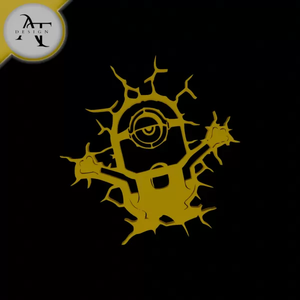 Minion - Minions - Silhouette - 2D Wall Art Decor - Model preview 1