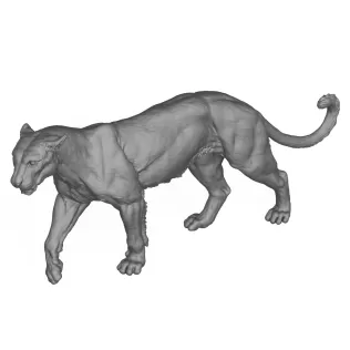 3D Printable Wild Animal Leopard - Model thumbnail 4