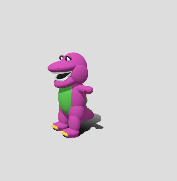 Barney the Dinosaur - Model preview 2