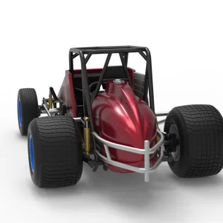 Vintage Dirt Silver Crown Car Scale 1:25 - Model thumbnail 14