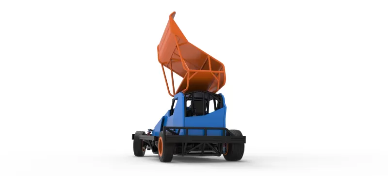 BriSCA Formula 1 Stock Car for Dirt while turning V2 Scale 1:25 - Model preview 15
