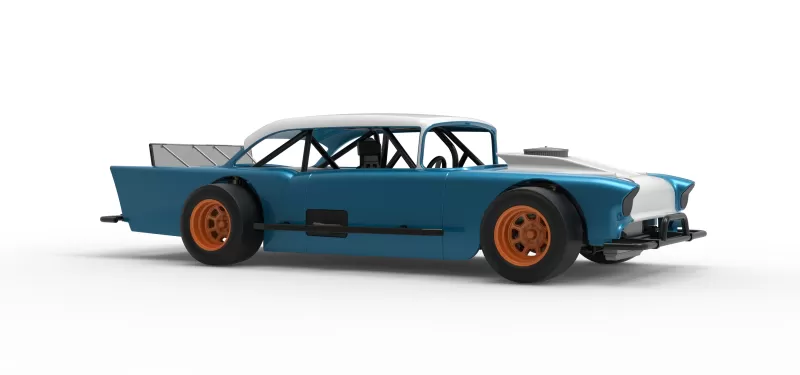 Vintage Asphalt Modified stock car V11 Scale 1:25 - Model preview 25
