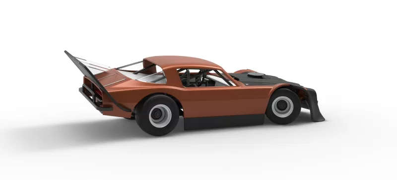 Vintage Dirt late model Race car V4 while turning Scale 1:25 - Model preview 20