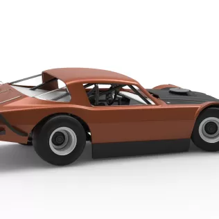 Vintage Dirt late model Race car V4 while turning Scale 1:25 - Model thumbnail 20