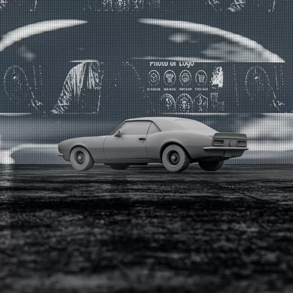 Chevrolet Camaro SS 1967 – 3D Printable Car Model - Model preview 5