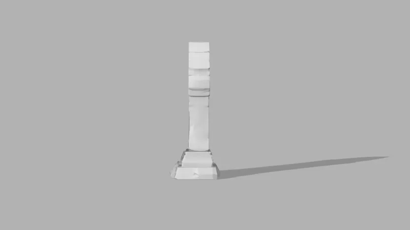 Gothic Tombstone - Halloween Grave Prop - Model preview 5