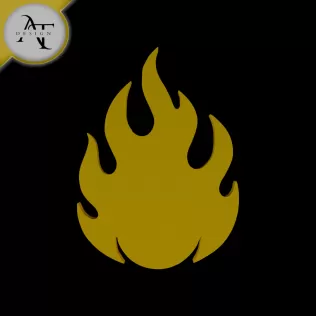 Simple Flame Symbol - 2D Art