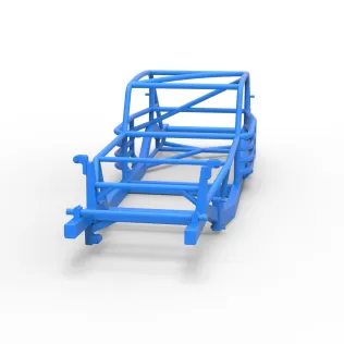 Frame of Vintage Asphalt Modified stock car Scale 1:25 - Model thumbnail 4
