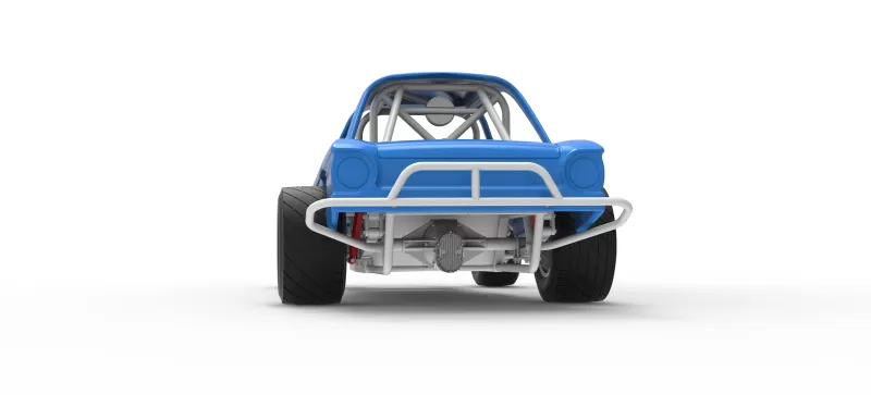 Vintage Dirt Modified stock car Version 10 Scale 1:25 - Model preview 15