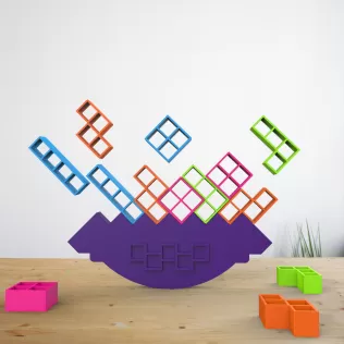 Balance Tetris Game, Family Fun Game, Tower Stacking Puzzle Game - Model thumbnail 2