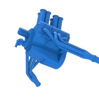 Engine V8 for Supermodified race car Version 5 Scale 1:25 - Model thumbnail 3