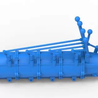 Modular planetary transmission for drag racing Scale 1:25 - Model thumbnail 8