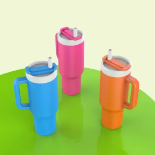 3D Stanley Tumbler, 3D Printable Replica, Original Stanley - Model thumbnail 3