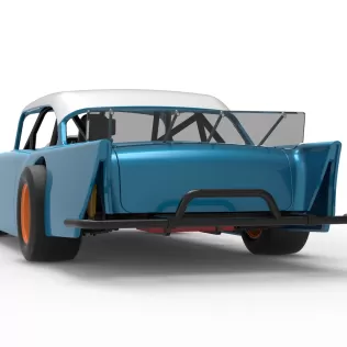 Vintage Asphalt Modified stock car V11 Scale 1:25 - Model thumbnail 15