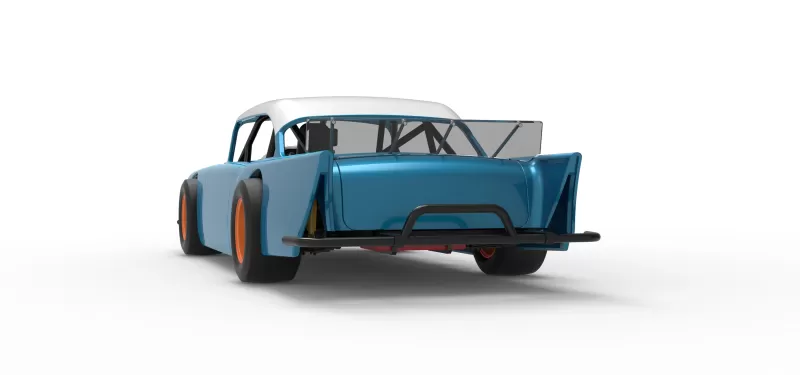Vintage Asphalt Modified stock car V11 Scale 1:25 - Model preview 15