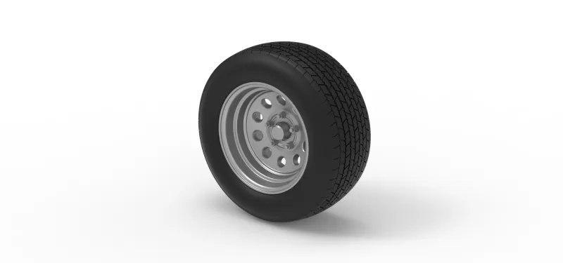 Wheel of Dirt Modified stock car V3 Scale 1:25 - Model preview 7