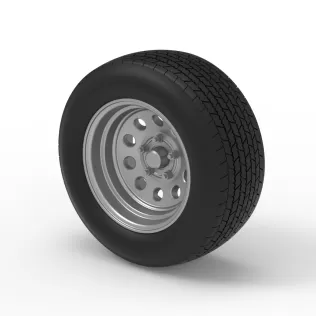 Wheel of Dirt Modified stock car V3 Scale 1:25 - Model thumbnail 7