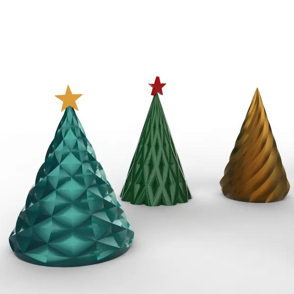 3D Christmas Tree, 10 pcs. Bundle for Christmas, Christmas Decor - Model preview 3