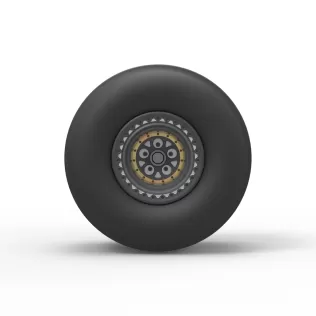 Rear wheel of Top fuel dragster Scale 1:25 - Model thumbnail 5