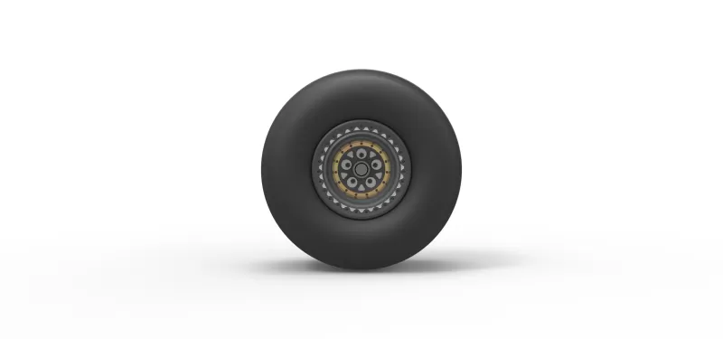 Rear wheel of Top fuel dragster Scale 1:25 - Model preview 5