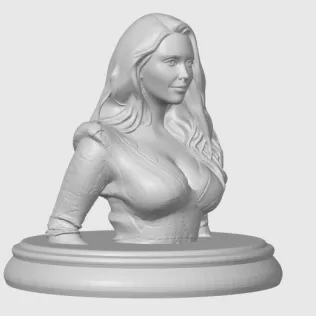 Elizabeth Olsen 3D Bust Print - Model thumbnail 3