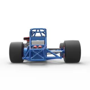 Supermodified front engine race car Base Version 4 Scale 1:25 - Model thumbnail 16