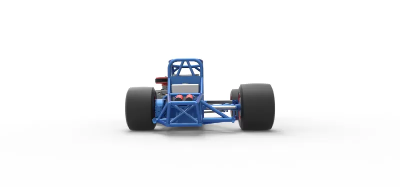 Supermodified front engine race car Base Version 4 Scale 1:25 - Model preview 16