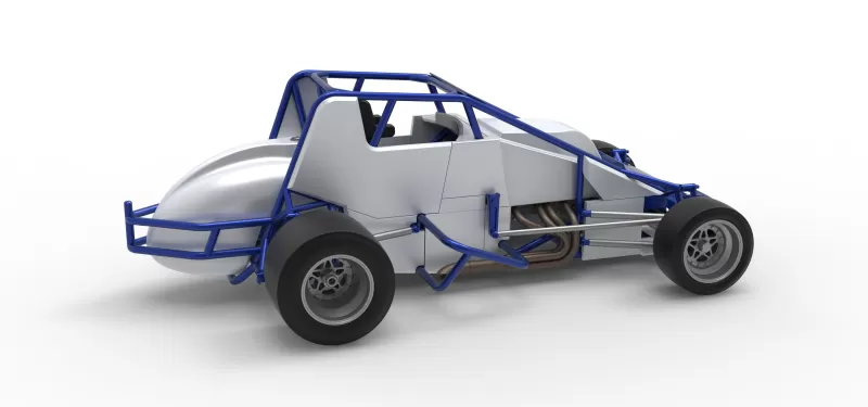 Pavement Silver Crown Car Scale 1:25 - Model preview 20