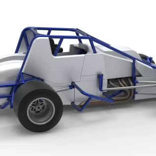 Pavement Silver Crown Car Scale 1:25 - Model thumbnail 20