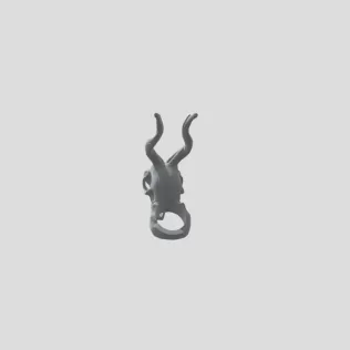 Brass Deer Skull Ring