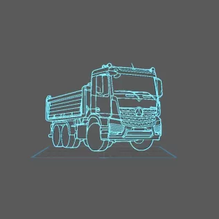 Truck - Mercedes Benz Wall Art